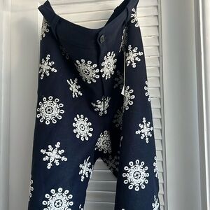 Zara navy blue with white embroidery- new- xl